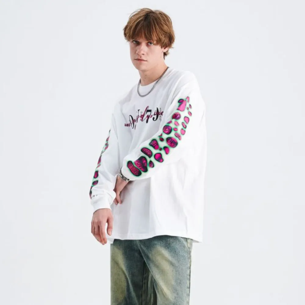 Pink Bubble Print Sweatshirt