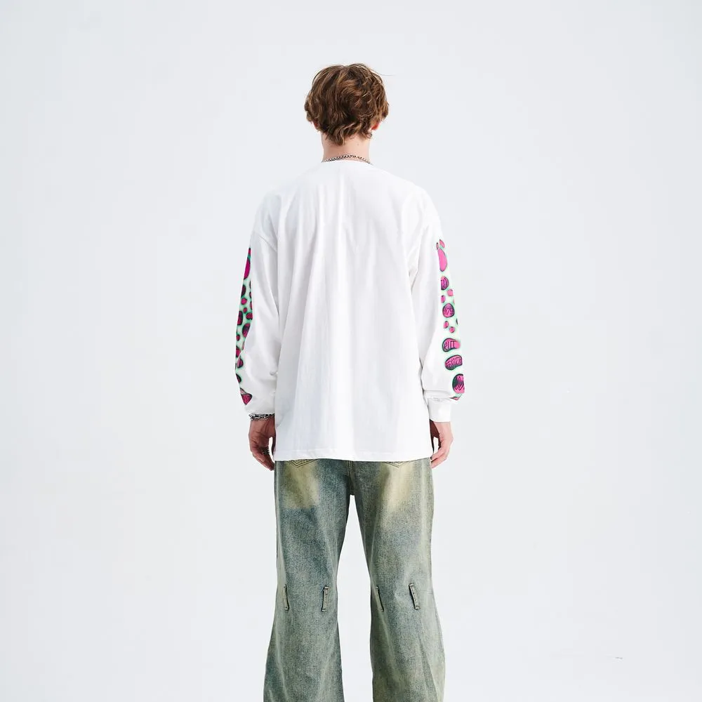Pink Bubble Print Sweatshirt