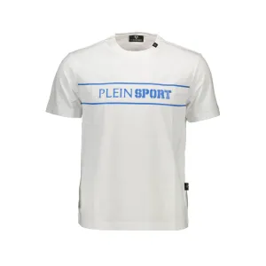 Plein Sport White Cotton Men T-Shirt
