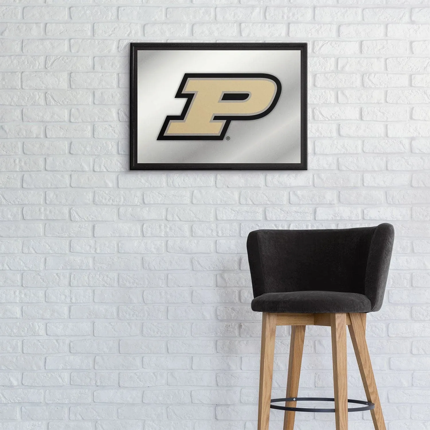 Purdue Boilermakers: Framed Mirrored Wall Sign