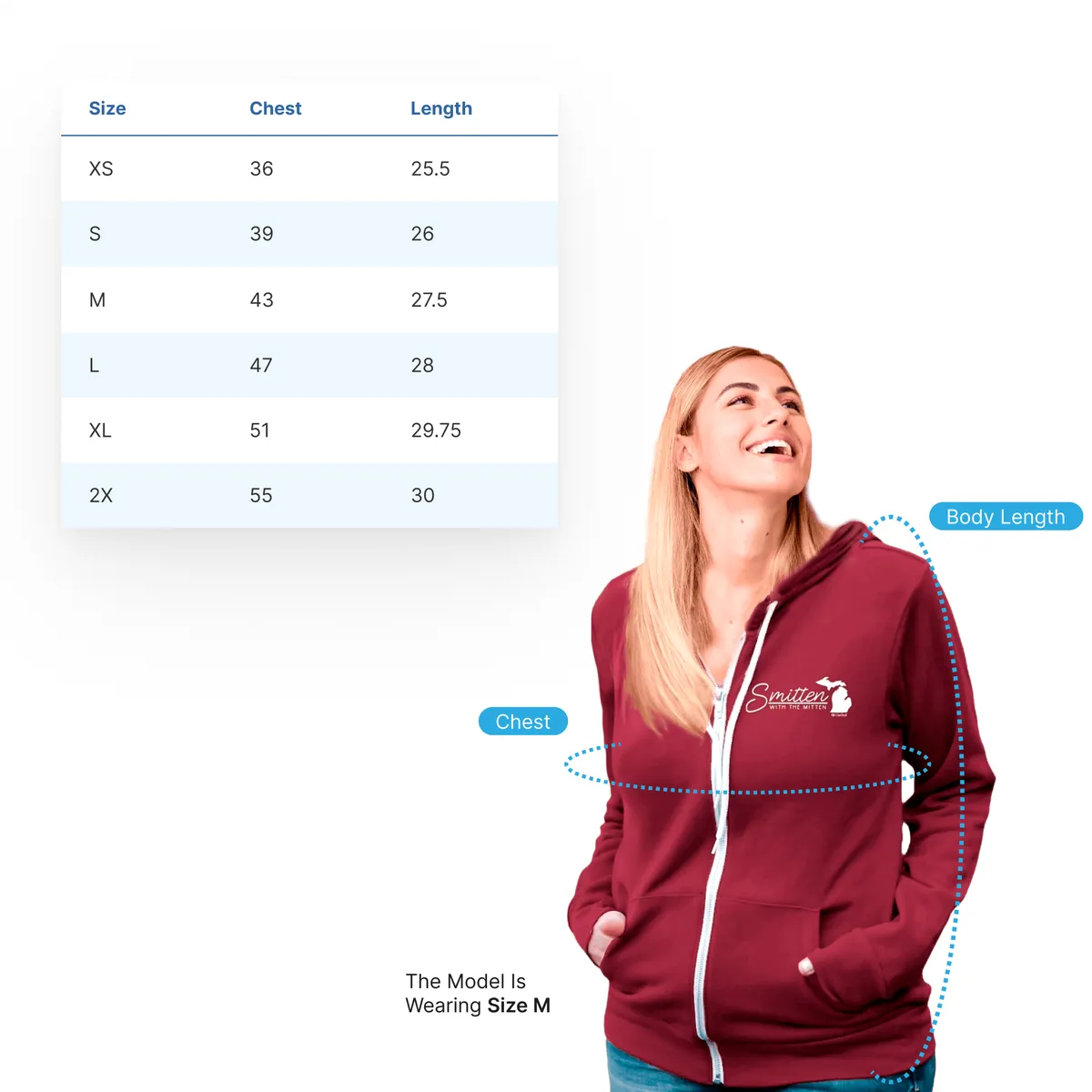 "Game Day" Basic Full Zip Unisex Hoodie