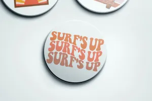 "Surf's Up" Stone Coasters - Set of 2 or 4 | Good Vibrations Collection