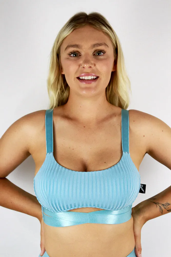 Rarr Crystal Strappy Bra – White