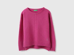 Regular Fit Round Neck Textured Sweater