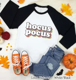 Retro Hocus Pocus Halloween Raglan Tee