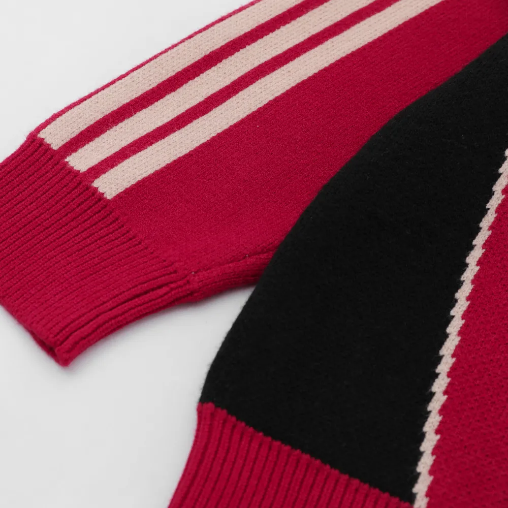 Retro Jacquard Crewneck Sweater