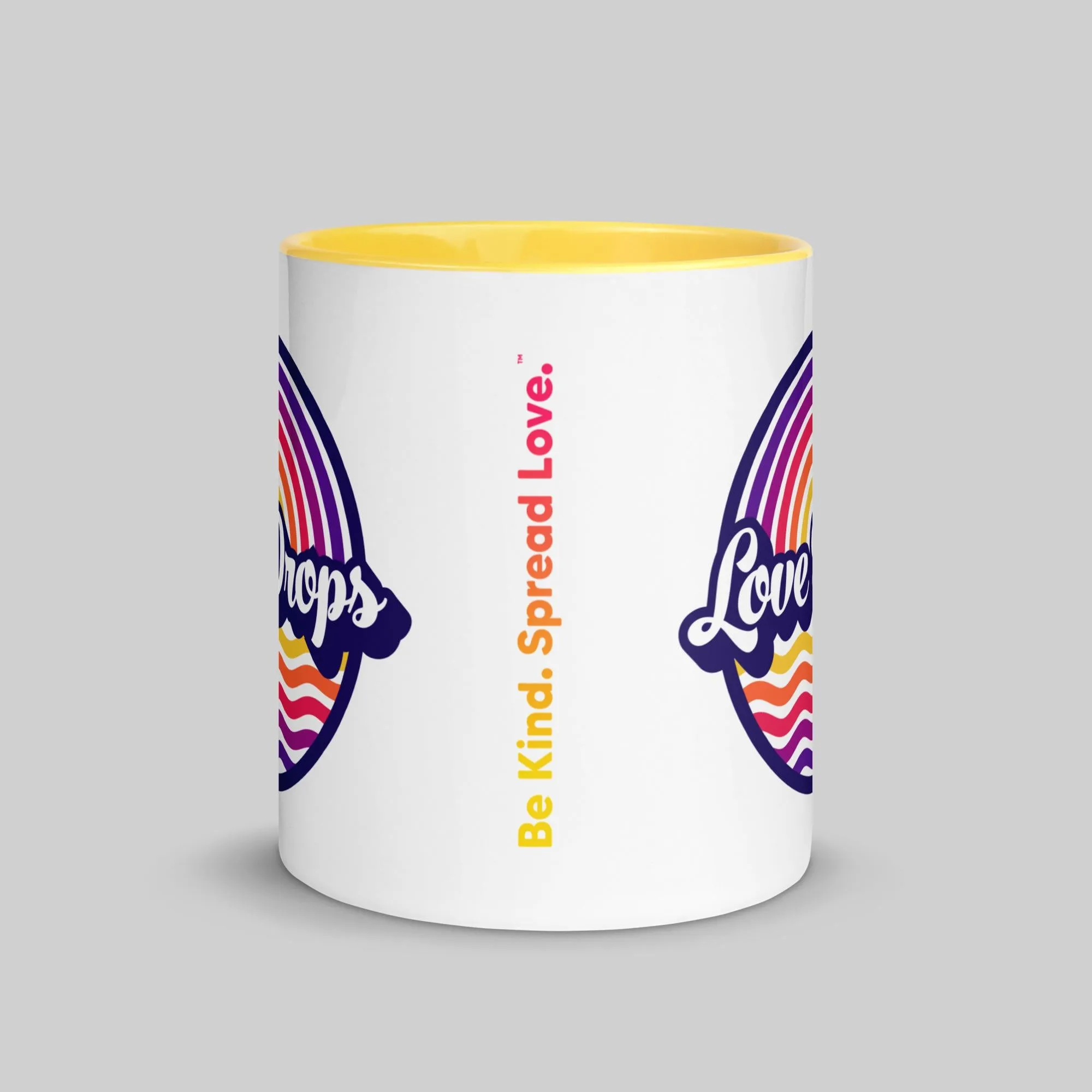 Retro Ripple Berry - Mug with Color Inside
