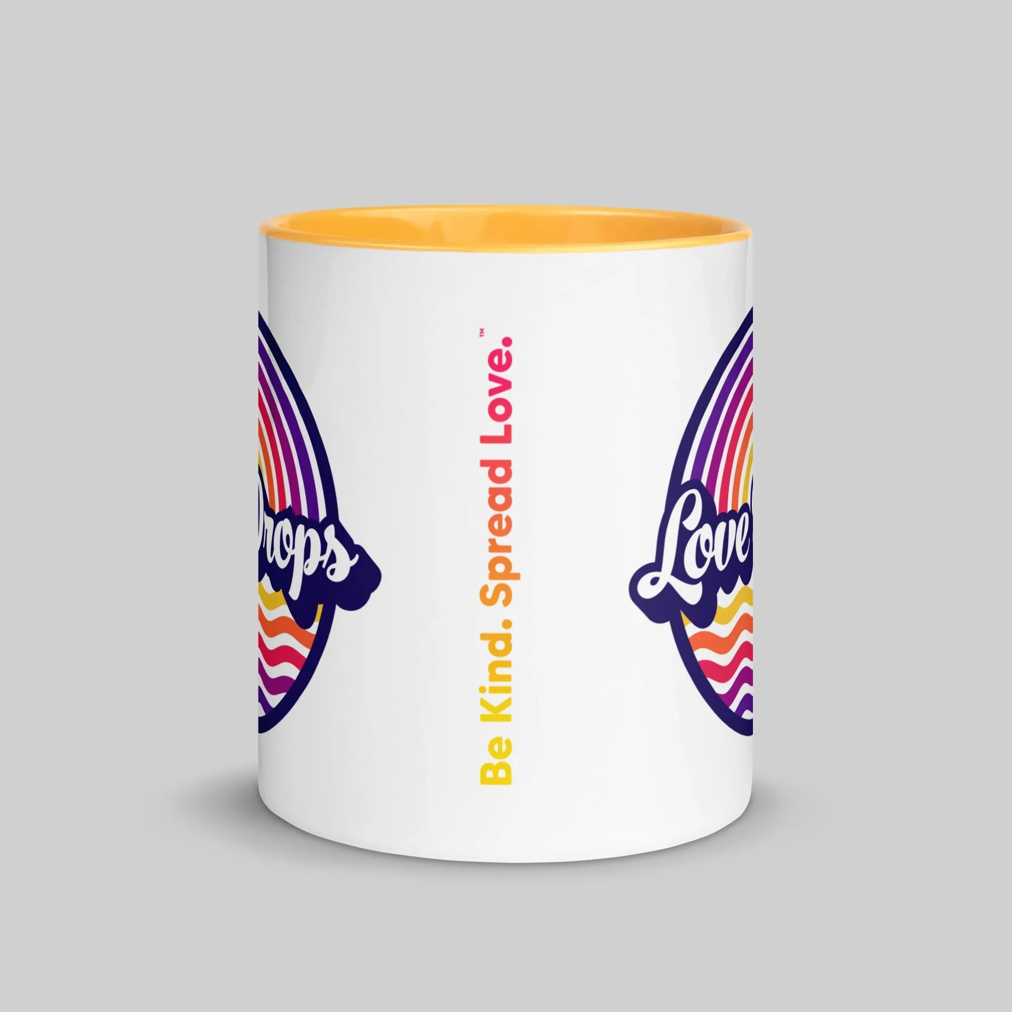 Retro Ripple Berry - Mug with Color Inside