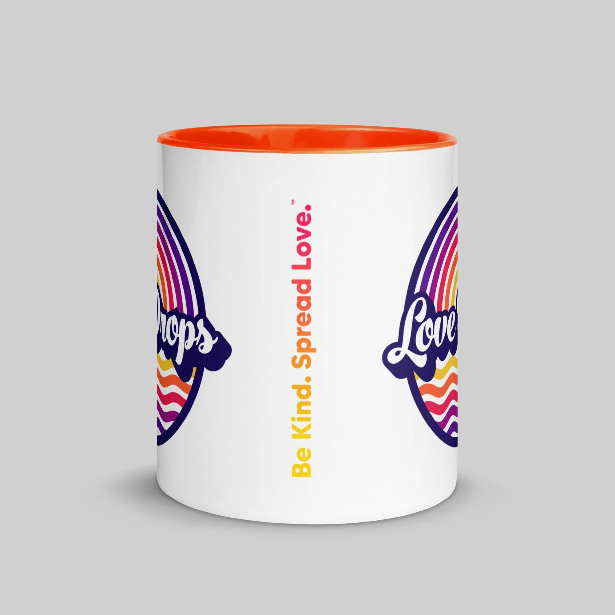 Retro Ripple Berry - Mug with Color Inside