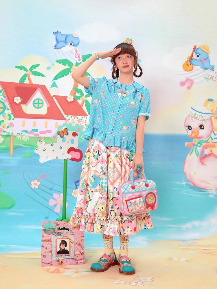 Retro-Style Colorful Skirt