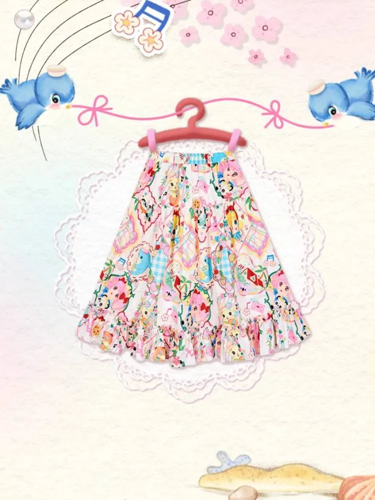 Retro-Style Colorful Skirt