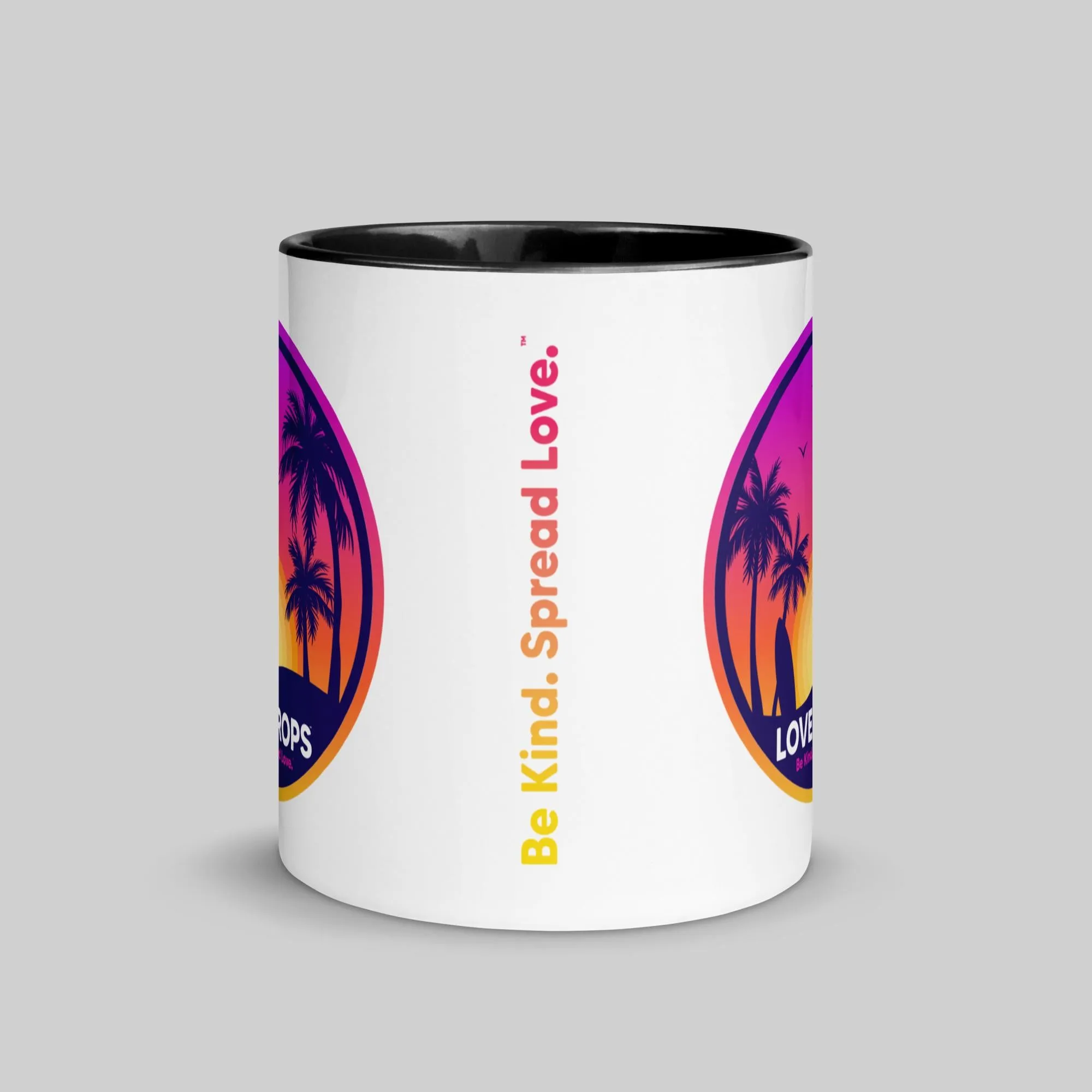 Retro Sunset Sky - Mug with Color Inside