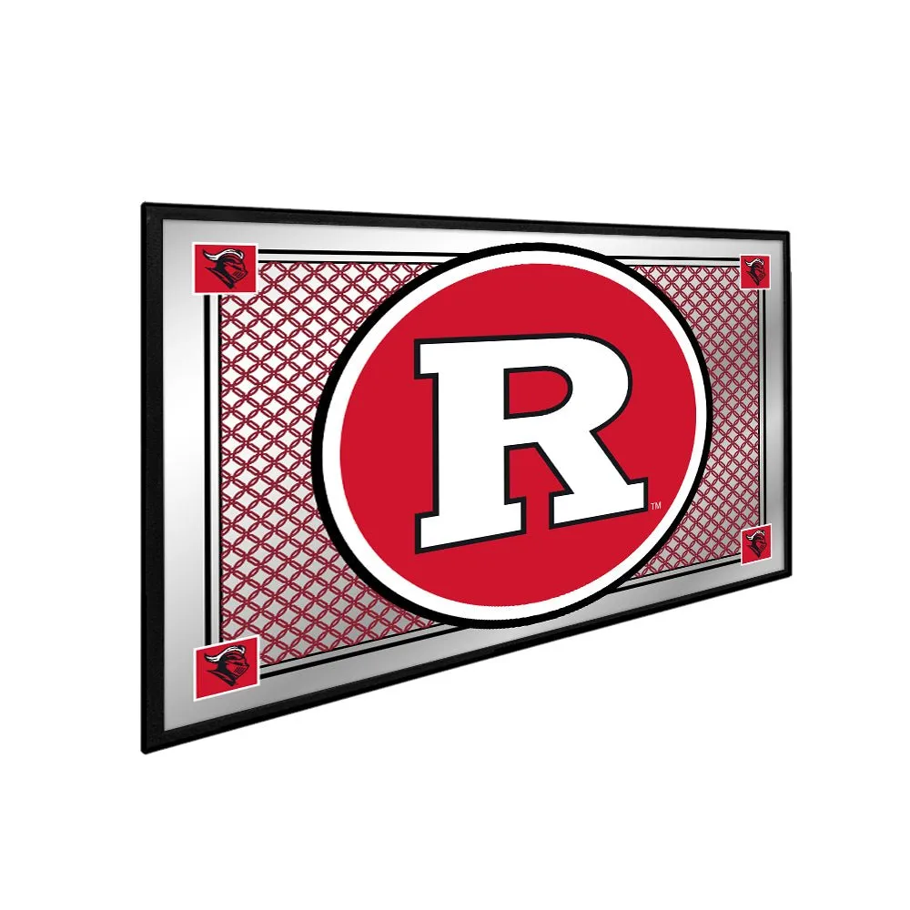 Rutgers Scarlet Knights: Team Spirit - Framed Mirrored Wall Sign