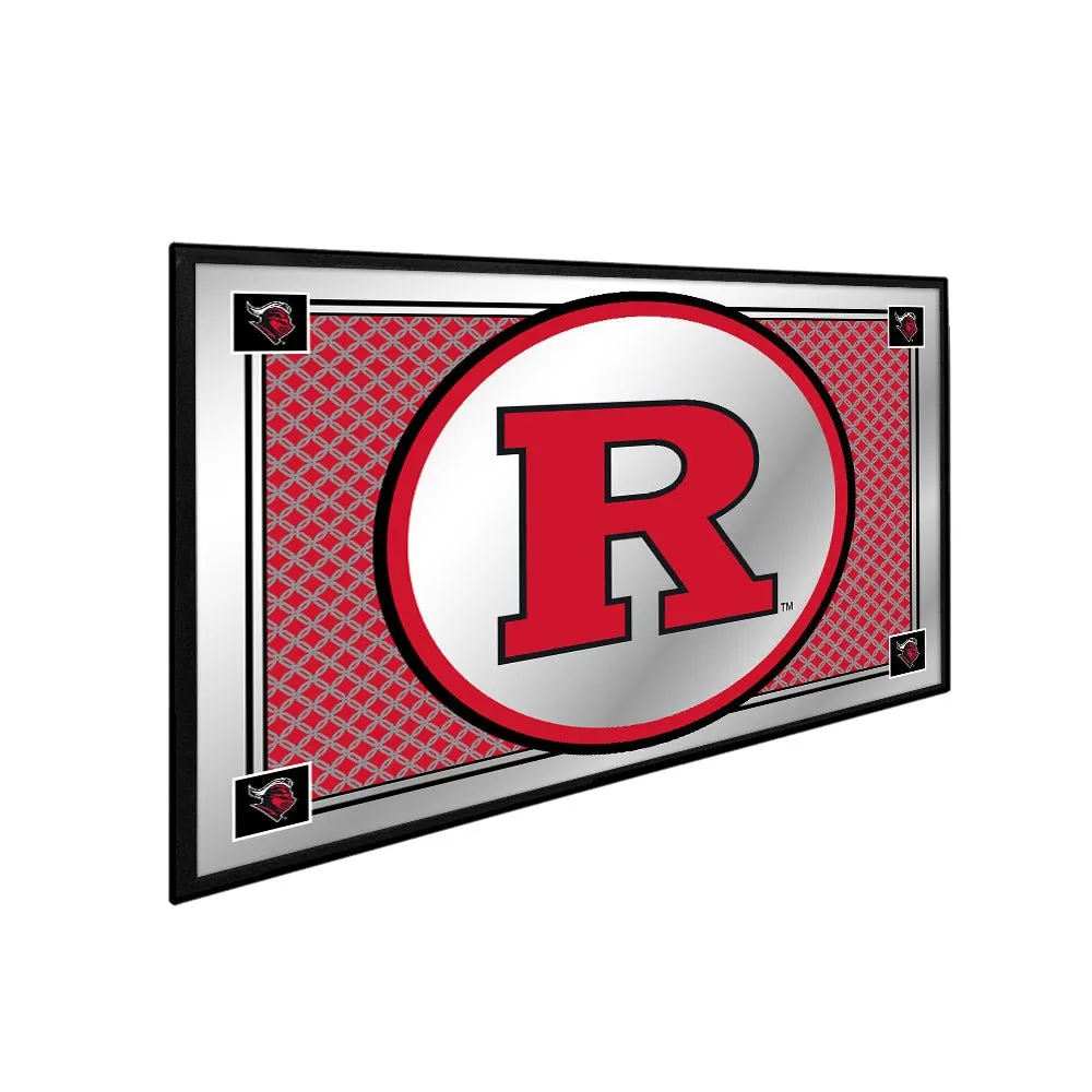 Rutgers Scarlet Knights: Team Spirit - Framed Mirrored Wall Sign