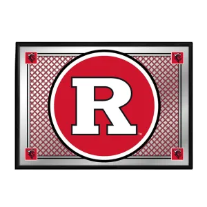 Rutgers Scarlet Knights: Team Spirit - Framed Mirrored Wall Sign
