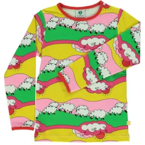 Sheep Long Sleeve Shirt - Carmine - 1 Left Size 11-12 years