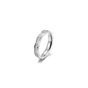 SILVER PAVÉ RING