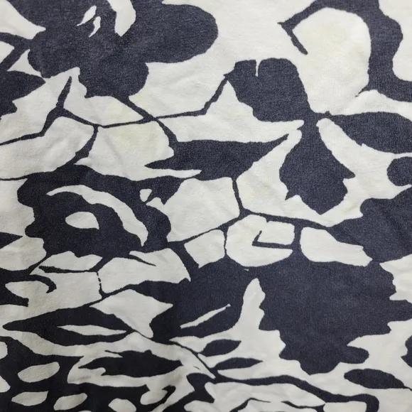 Soft Surroundings Shapely Floral Dark Gray Black Faux Wrap Maxi Dress XL Stretch