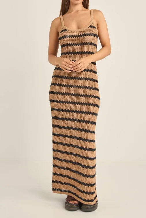 Sol Stripe Knit Maxi Dress