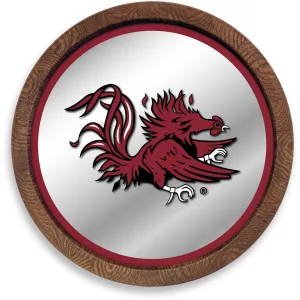South Carolina Gamecocks: Mascot - "Faux" Barrel Top Mirrored Wall Sign