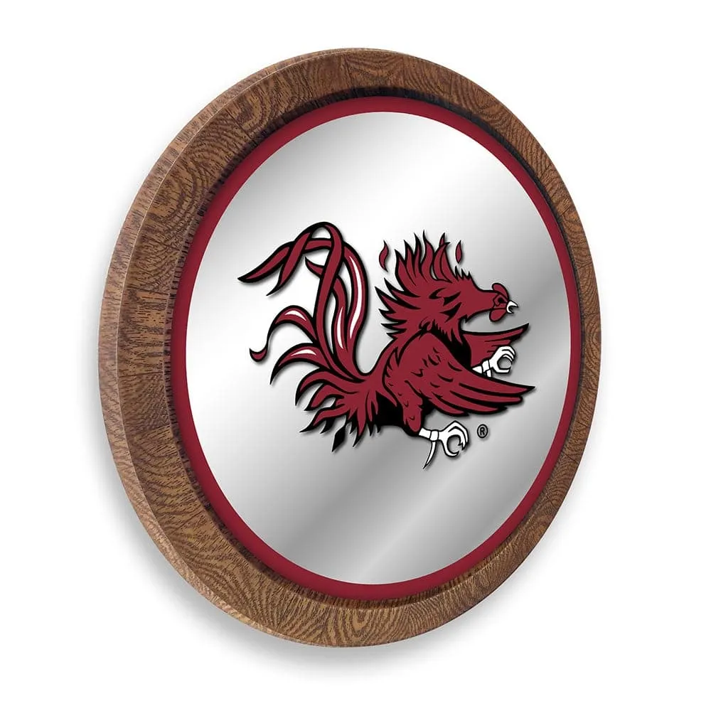 South Carolina Gamecocks: Mascot - "Faux" Barrel Top Mirrored Wall Sign