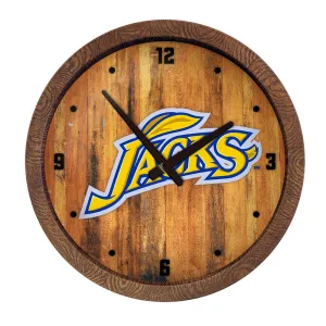 South Dakota State Jackrabbits: "Faux" Barrel Top Wall Clock
