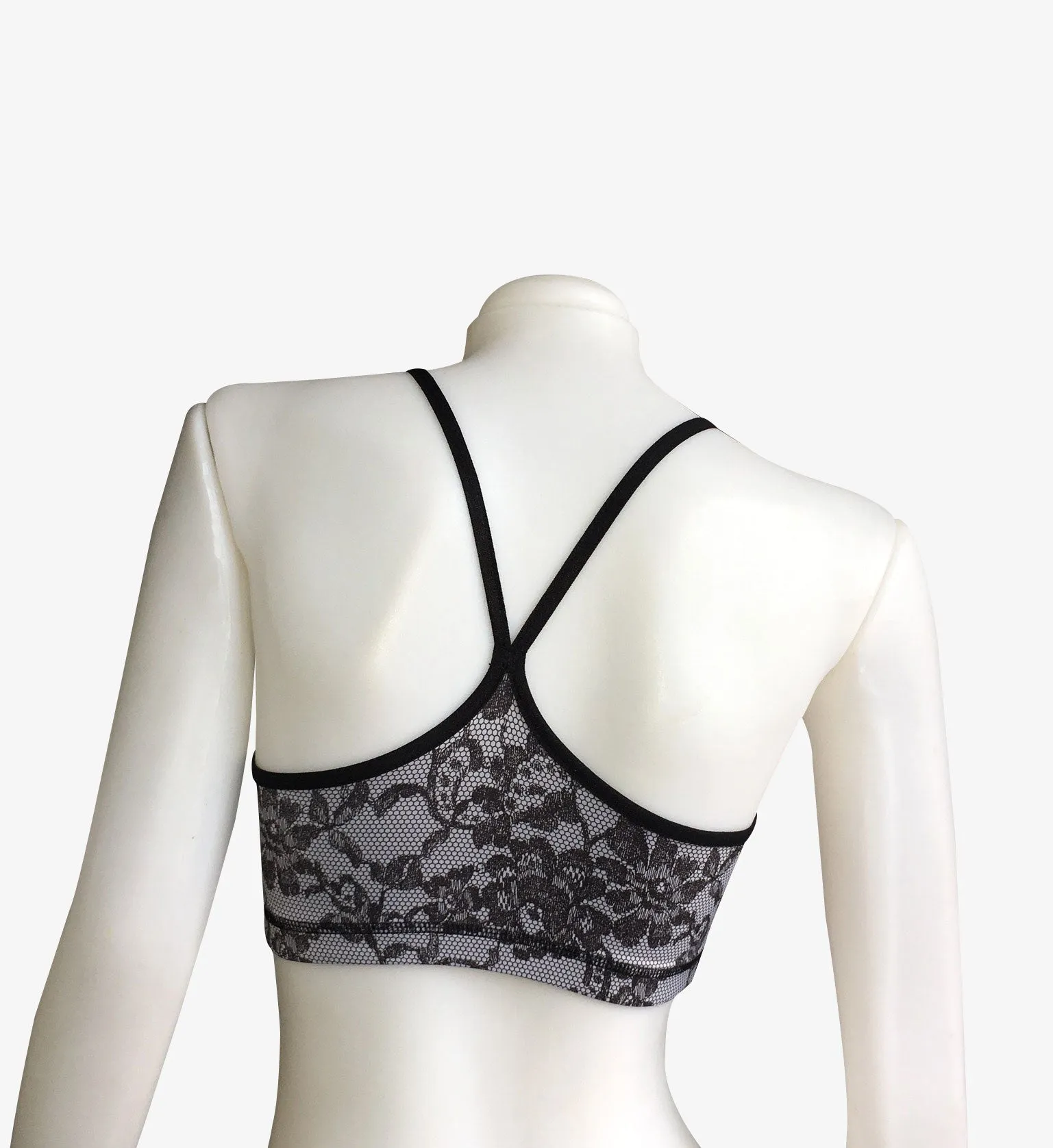 SPORTS BRA BLACK LACE/BLACK
