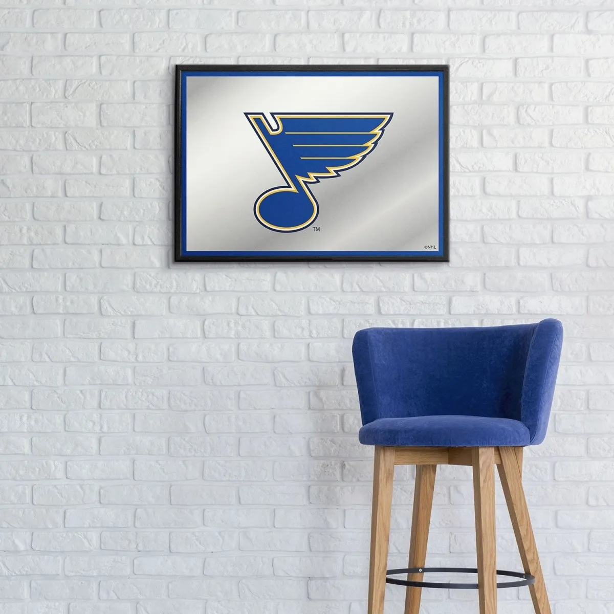 St. Louis Blues: Framed Mirrored Wall Sign