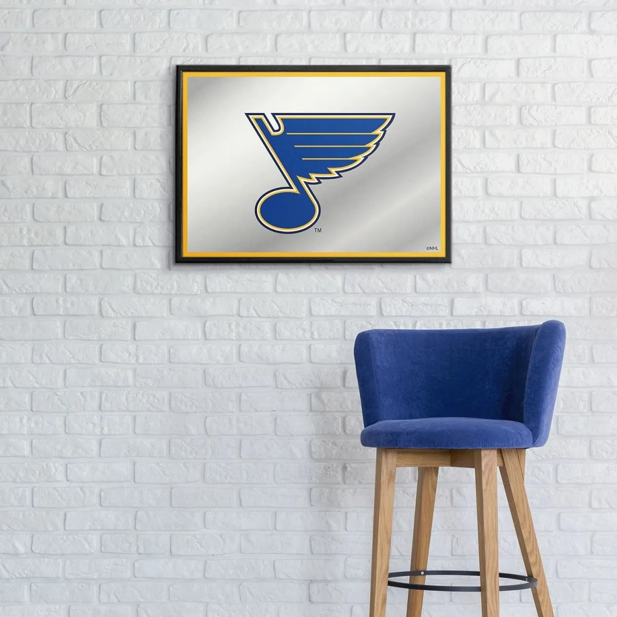 St. Louis Blues: Framed Mirrored Wall Sign