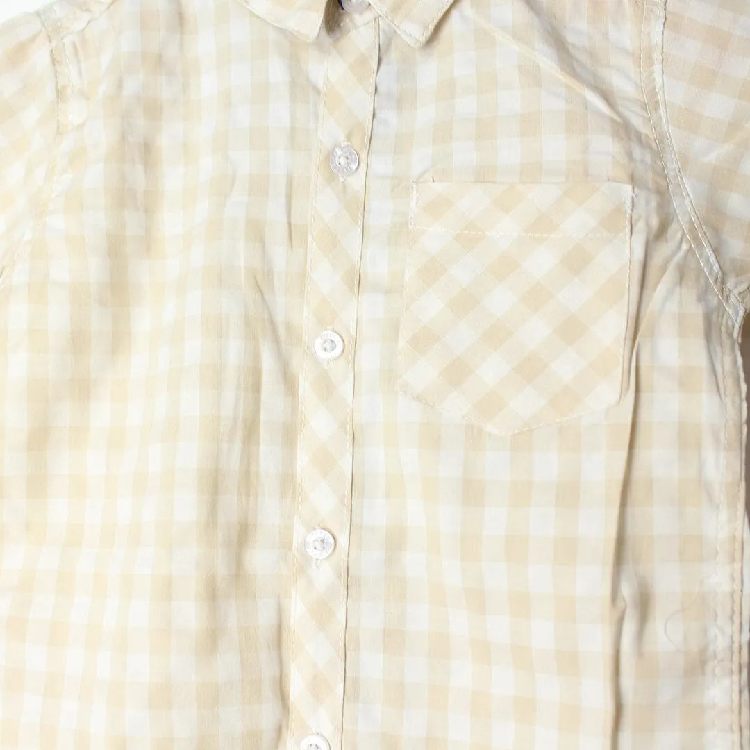 Stylish Beige Themed Stylish Boys Casual Shirt