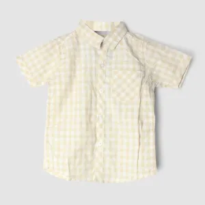 Stylish Beige Themed Stylish Boys Casual Shirt