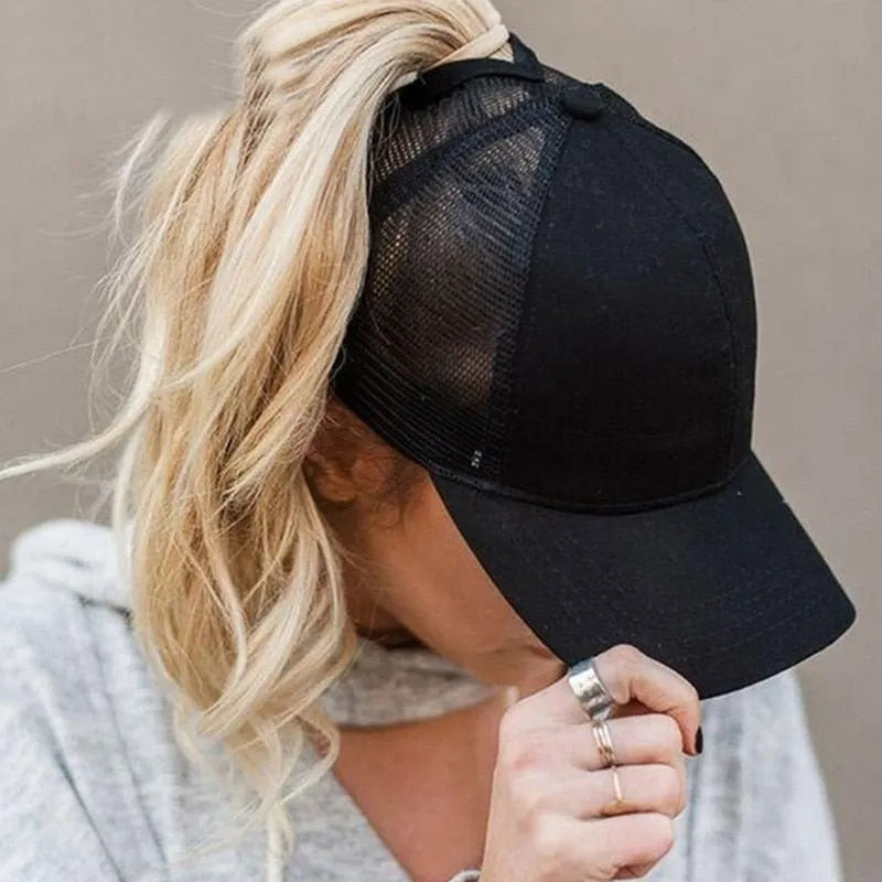 Summer Breeze Ponytail Summer Cap