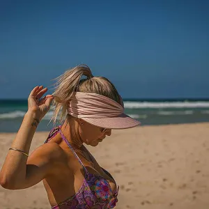Summer Sun Hat Elastic Hollow Cap Oversized Brim Sun Hat UV Protection