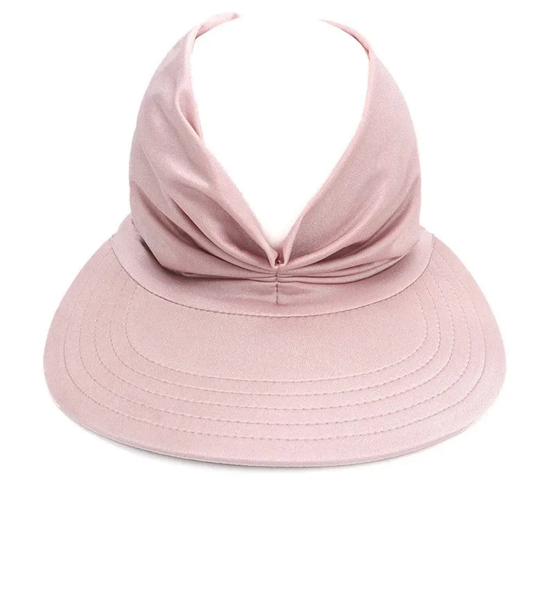 Summer Sun Hat Elastic Hollow Cap Oversized Brim Sun Hat UV Protection