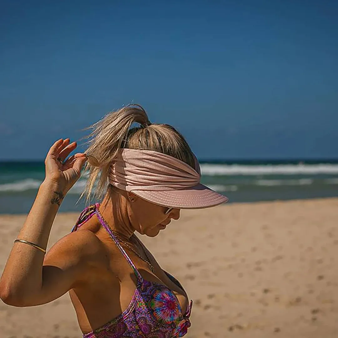 Summer Sun Hat Elastic Hollow Cap Oversized Brim Sun Hat UV Protection