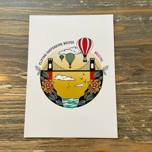 Suspension Bridge Postcard