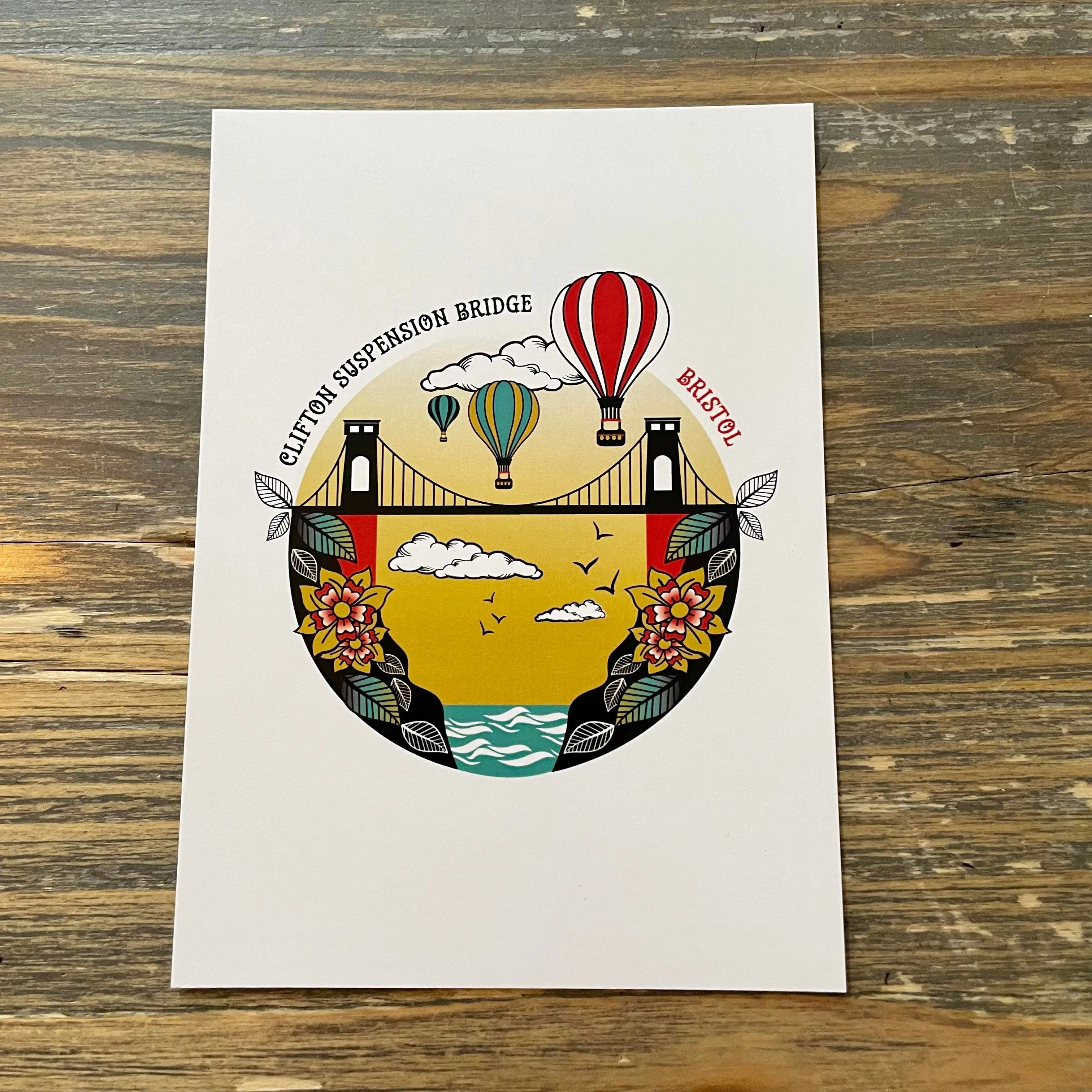 Suspension Bridge Postcard
