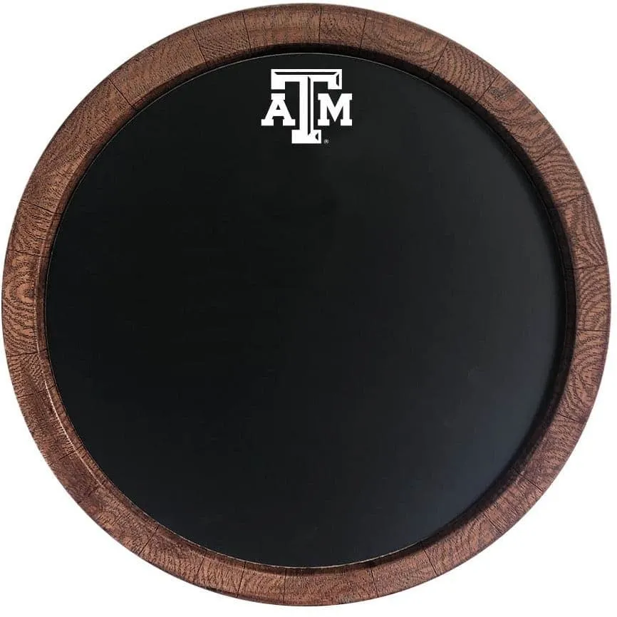 Texas A&M Aggies: Chalkboard "Faux" Barrel Top Sign