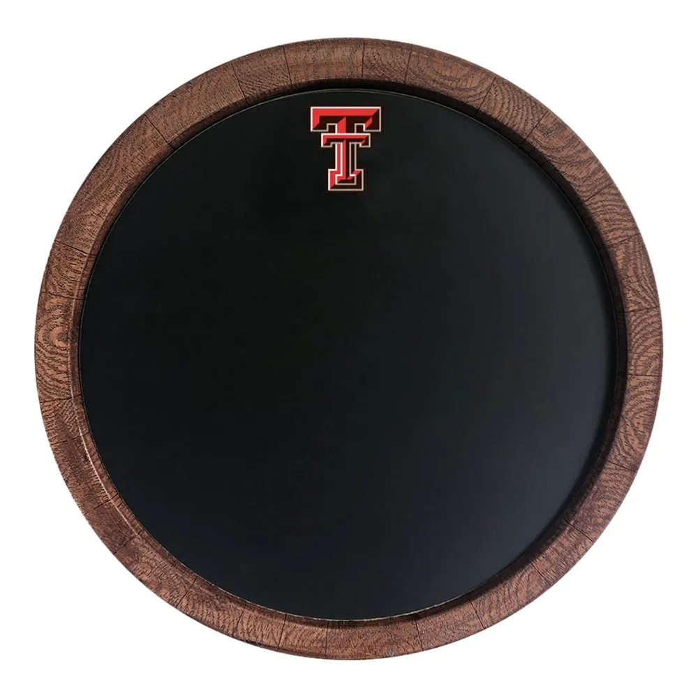 Texas Tech Red Raiders: Chalkboard "Faux" Barrel Top Sign