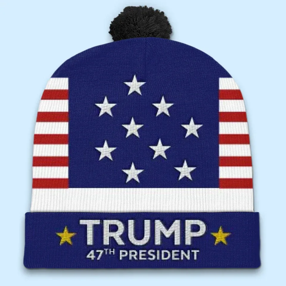 There Is Much To Celebrate - US Election Christmas Beanie Hat - Christmas Gift For Conservative Supporters