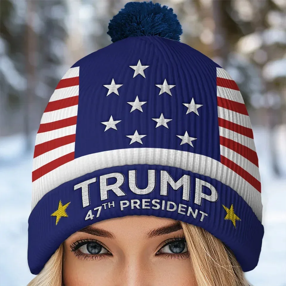 There Is Much To Celebrate - US Election Christmas Beanie Hat - Christmas Gift For Conservative Supporters