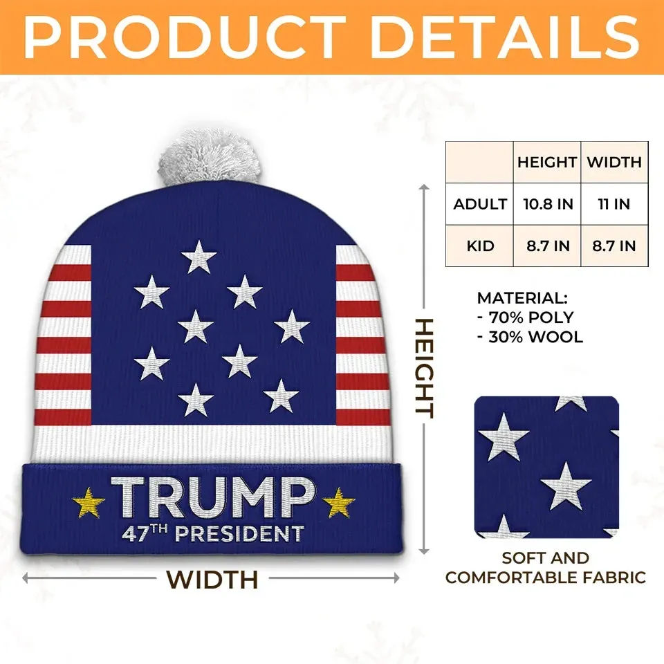 There Is Much To Celebrate - US Election Christmas Beanie Hat - Christmas Gift For Conservative Supporters