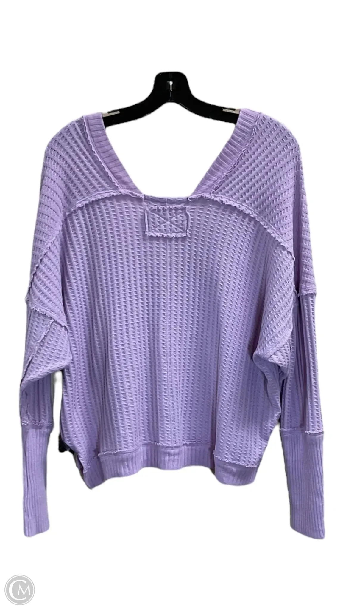 Top Long Sleeve By We The Free In Purple, Size: L