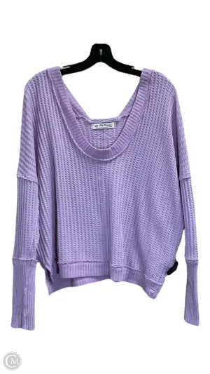 Top Long Sleeve By We The Free In Purple, Size: L