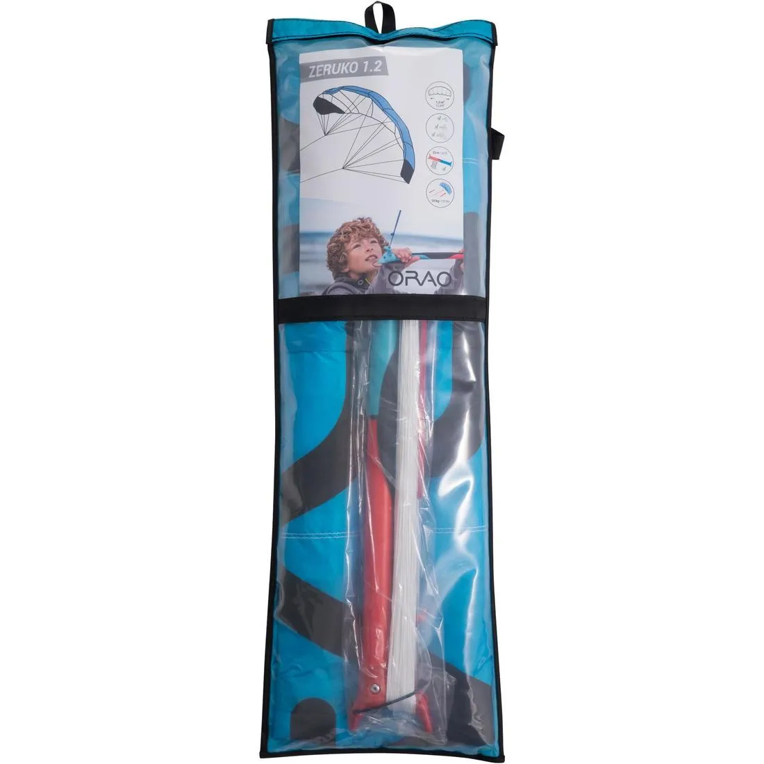 Traction Kite 1.2 m2   Bar - Blue