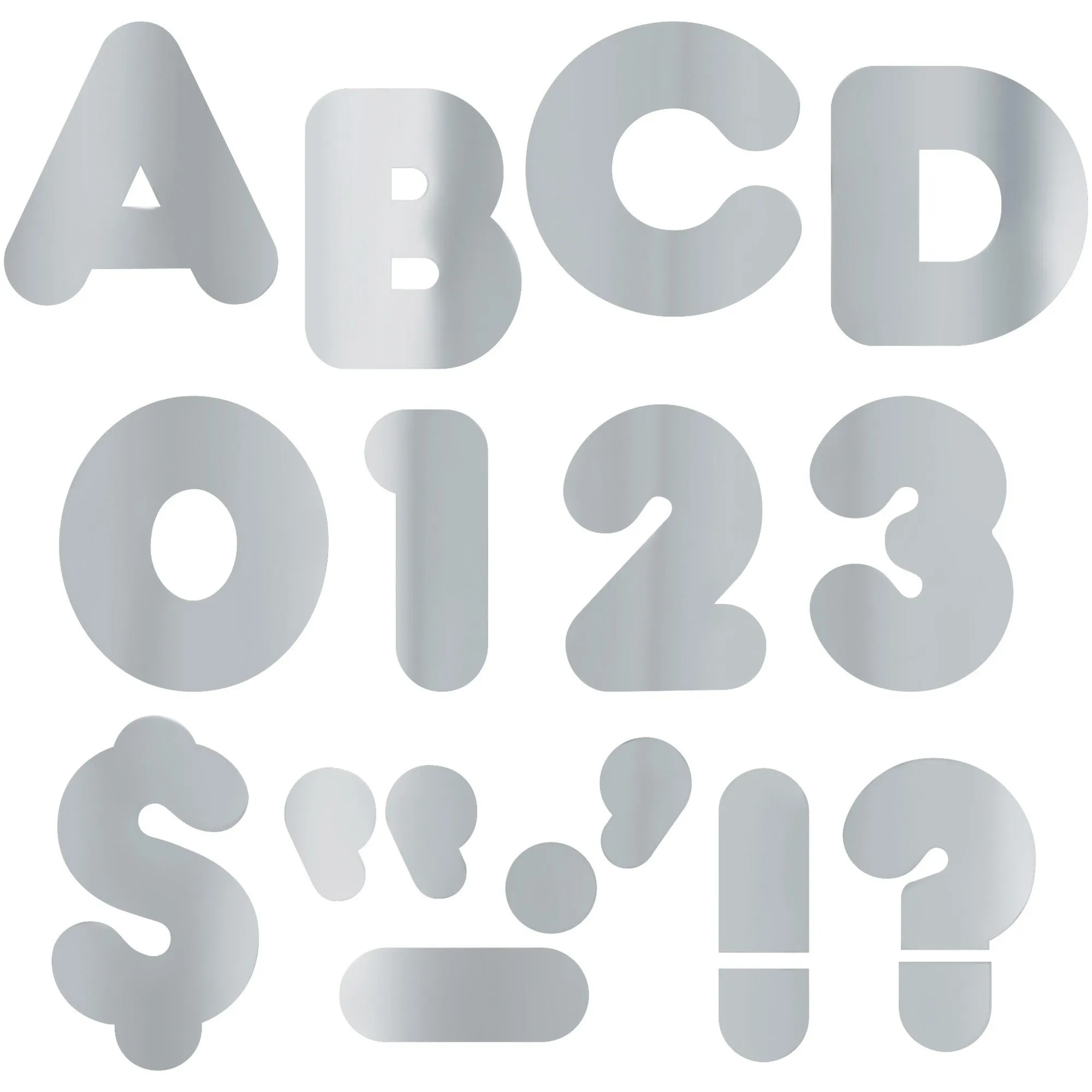 Trend Metallic Casual Uppercase 4" Ready Letters