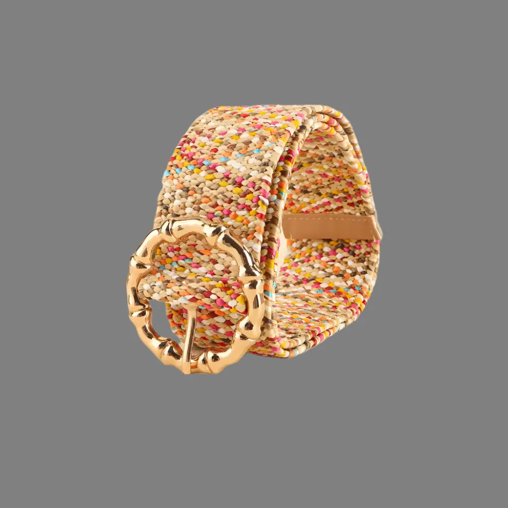 Trendy Multicolored Wide Belt for Fashionistas