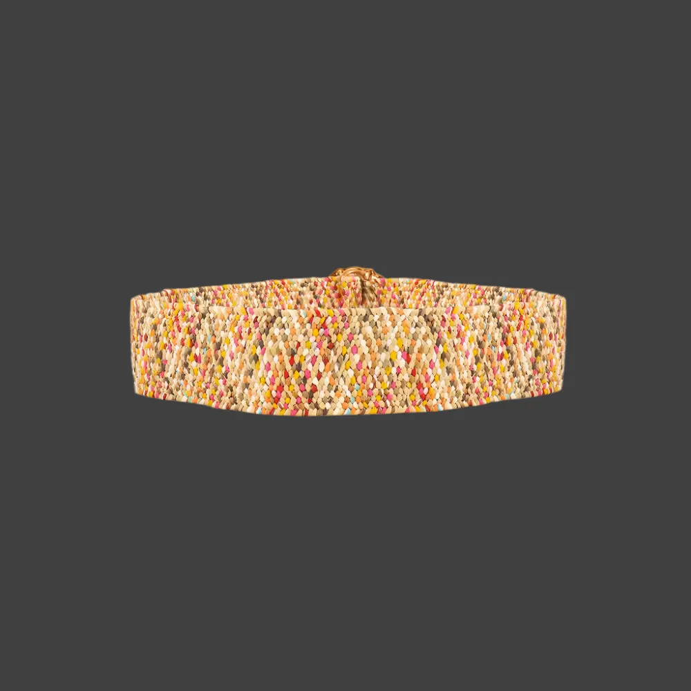 Trendy Multicolored Wide Belt for Fashionistas