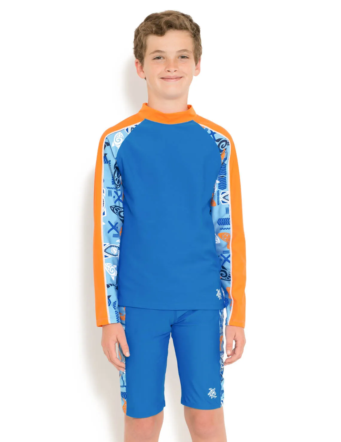 Tube Rash Guard & Jammer Short - Lagoon/Navy