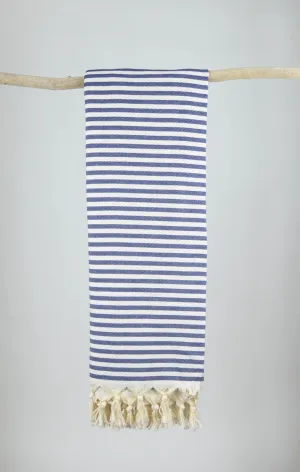 TULUM NAVY BLUE TURKISH BLANKET TOWEL